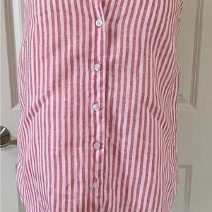 Tommy Bahama Red and White Striped Shirt